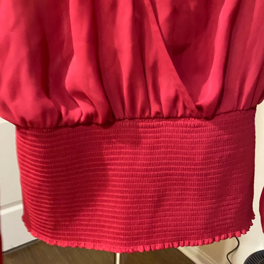 Bebe Red Top - Picture 4 of 12